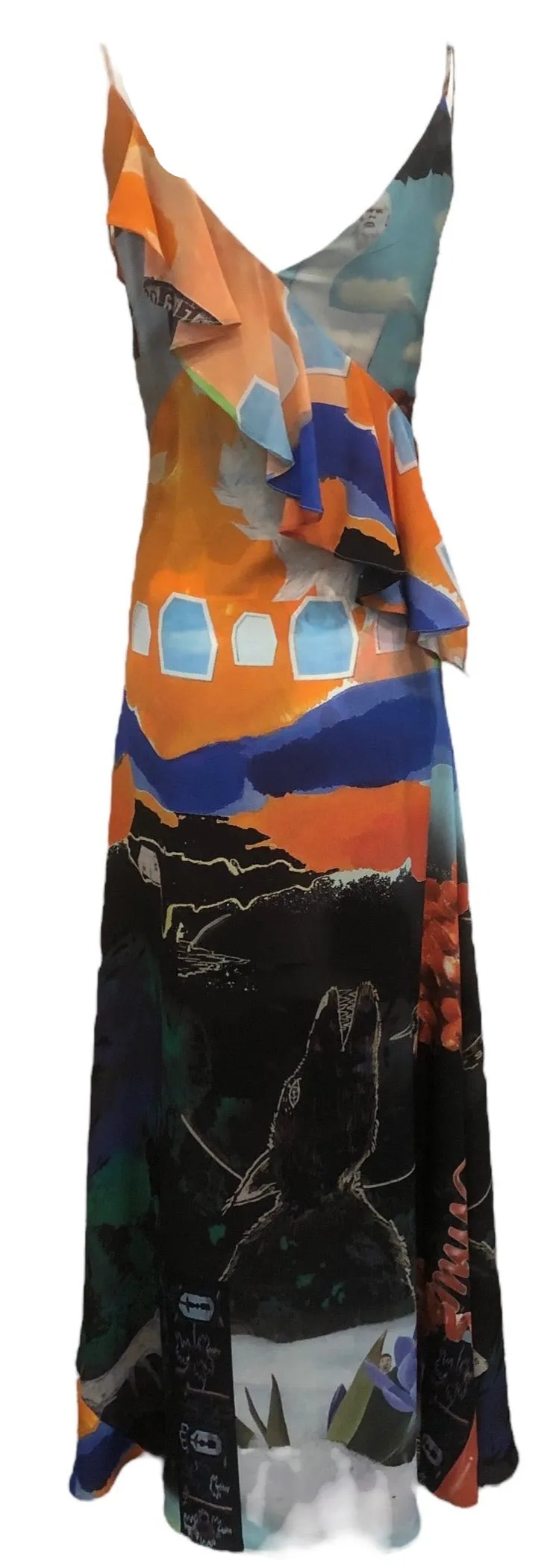 Libertine Contemporary Abominable Snowman Silk Bias Cut Gown