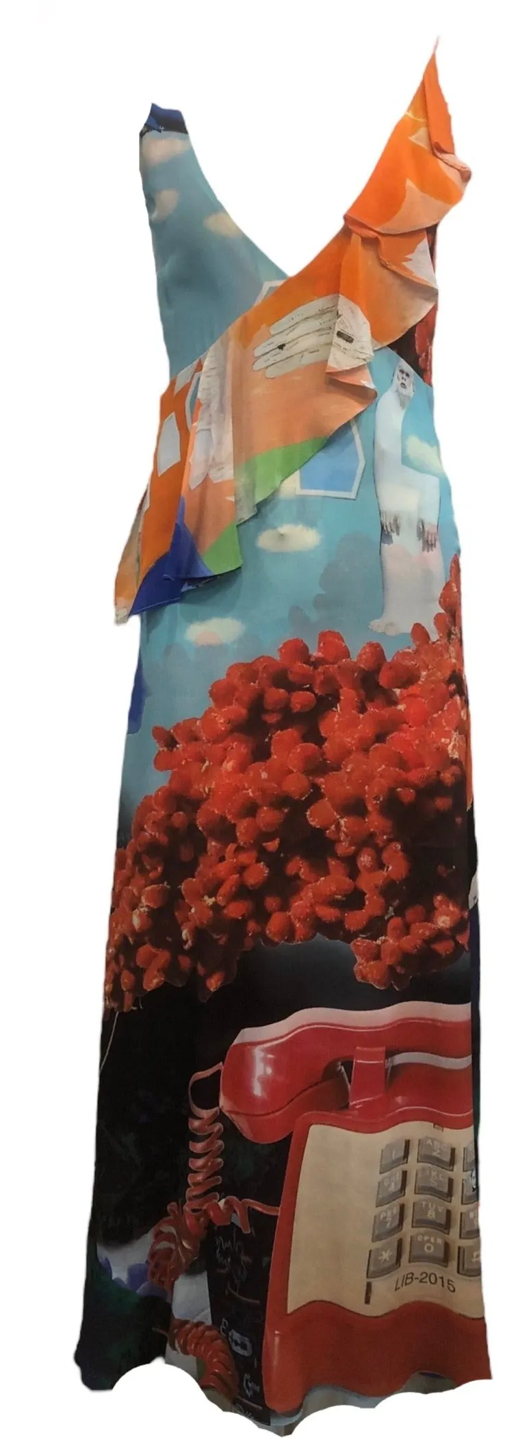 Libertine Contemporary Abominable Snowman Silk Bias Cut Gown