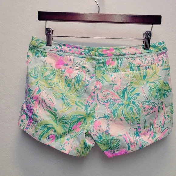 Lilly Pulitzer Adie Short Seasalt Blue on Paradise Women's Size 0