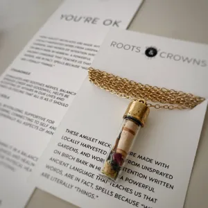 LIMITED: Botanical Amulet Necklaces