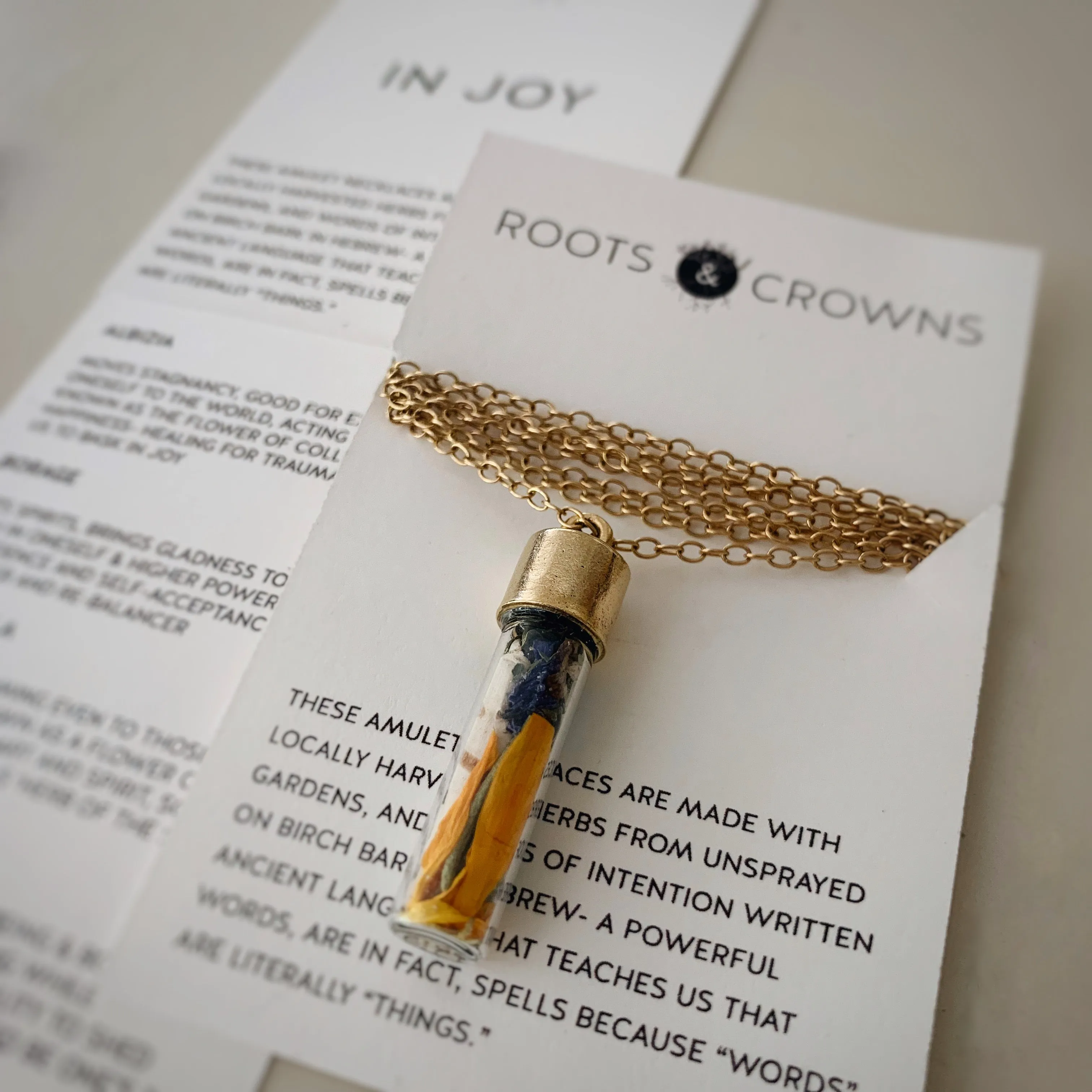 LIMITED: Botanical Amulet Necklaces