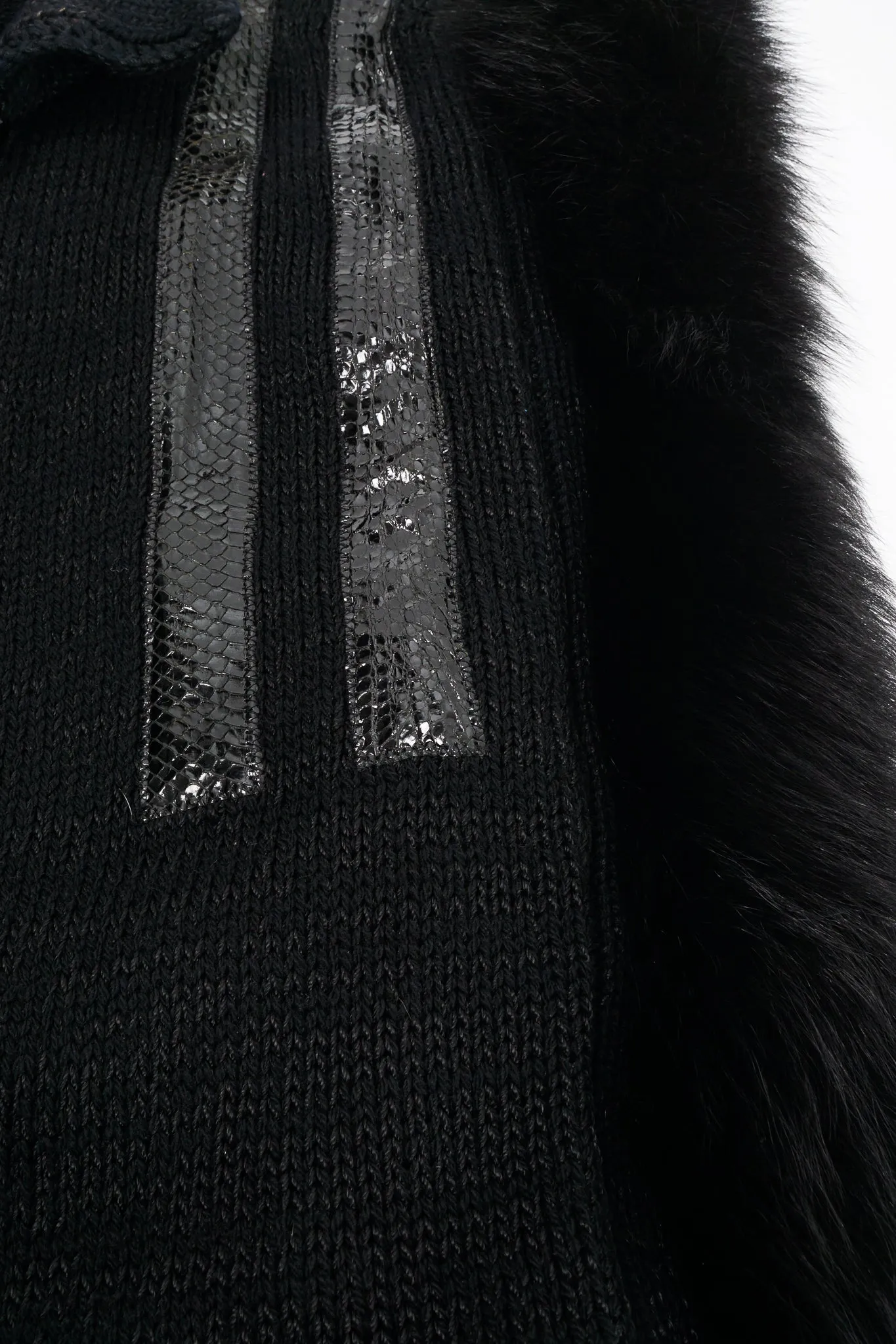 Long Fur Trim Vest
