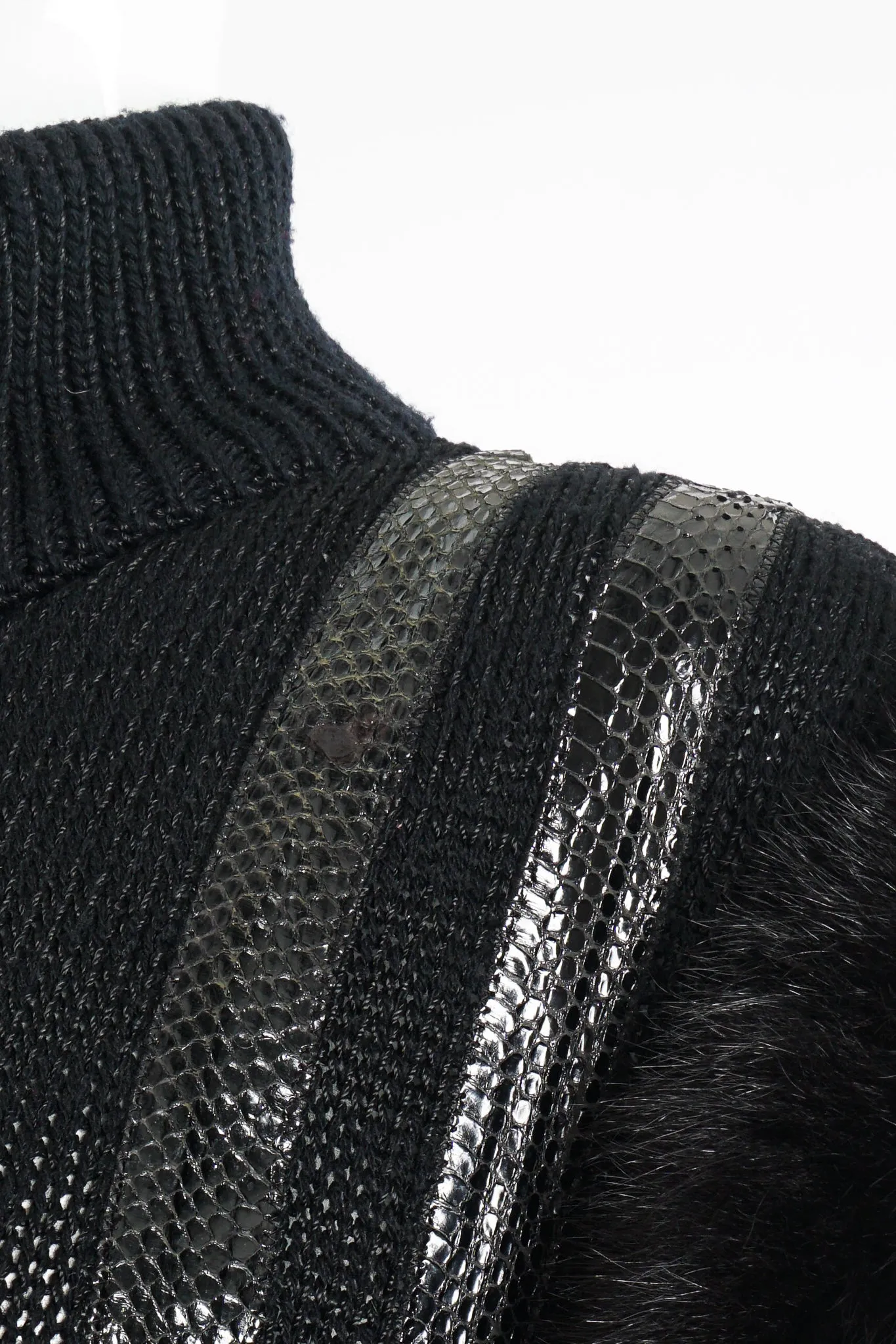 Long Fur Trim Vest