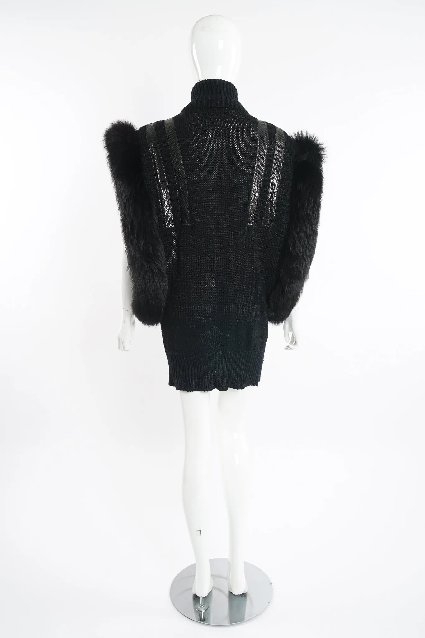 Long Fur Trim Vest