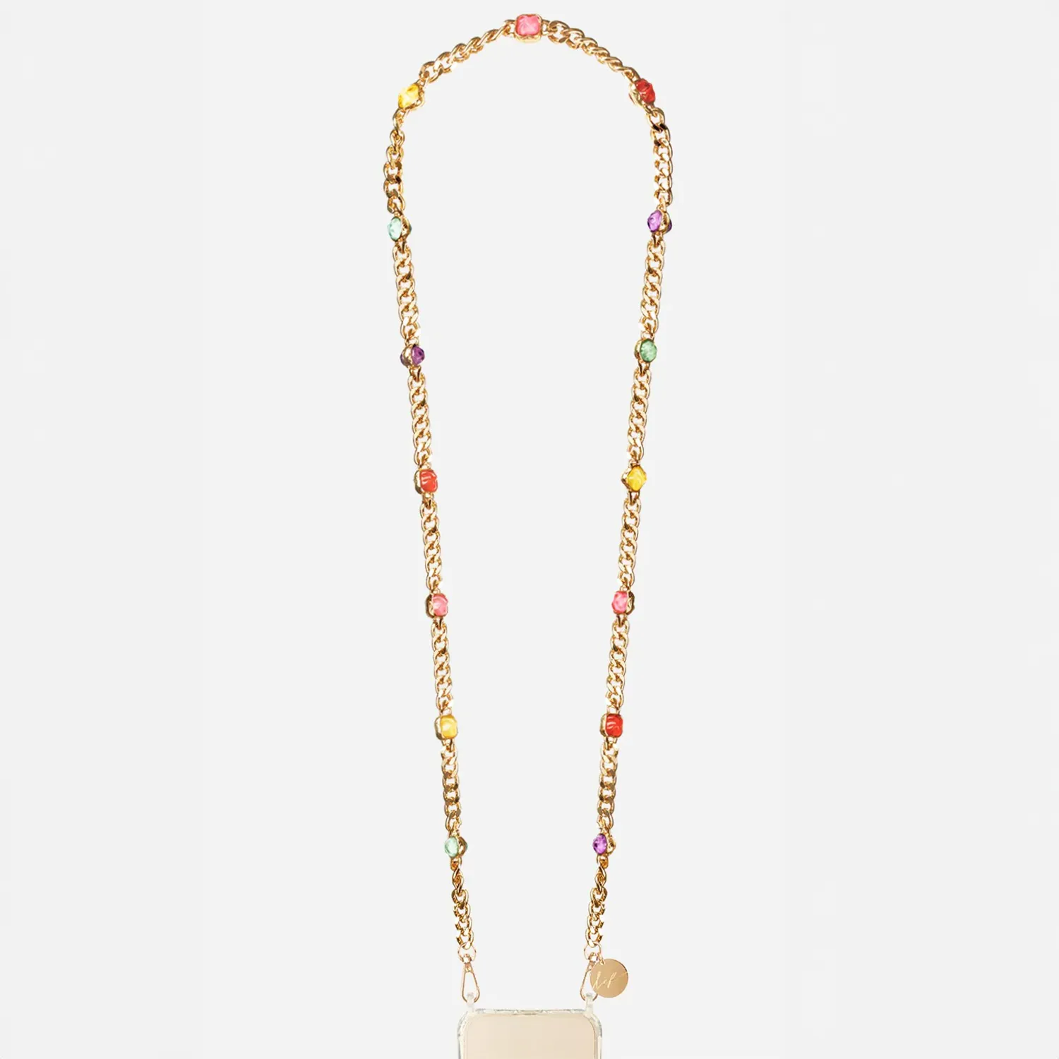 Long Ruby Gold Chain 120cm