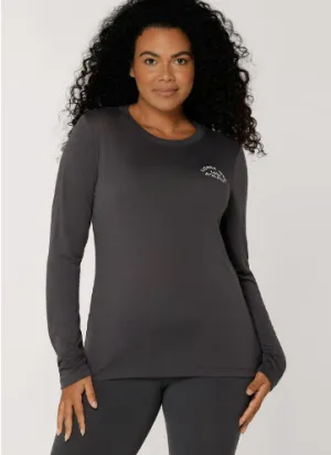 Lorna Jane Lotus Long Sleeve Top - Titanium