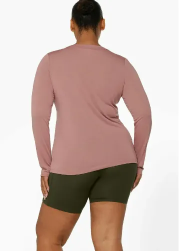 Lorna Jane Lotus Long Sleeve Top - Wild Rose