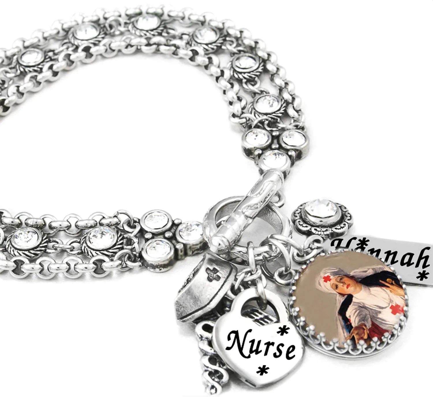 Love a Nurse Charm Bracelet