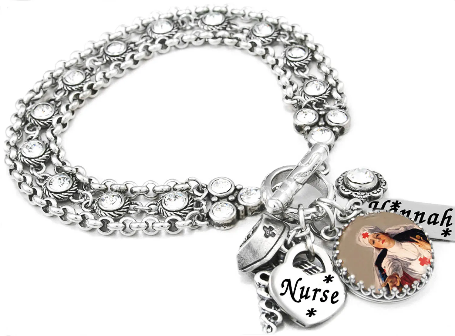 Love a Nurse Charm Bracelet