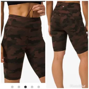 Lululemon Invigorate High-Rise Short 10&quot; Heritage 365 Camo Brown Size 8