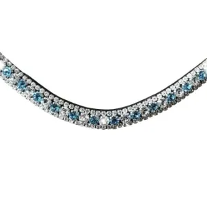 Lumiere Wave Baby Blue Crystal Browband (L4401)