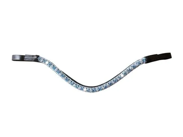 Lumiere Wave Baby Blue Crystal Browband (L4401)