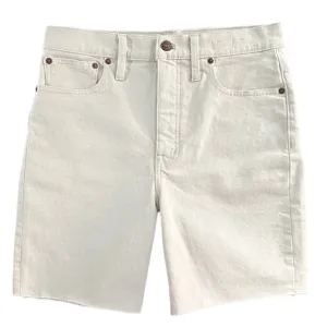 Madewell High-Rise Mid-Length Denim Shorts In Vintage Canvas Wash NWOT Size 27