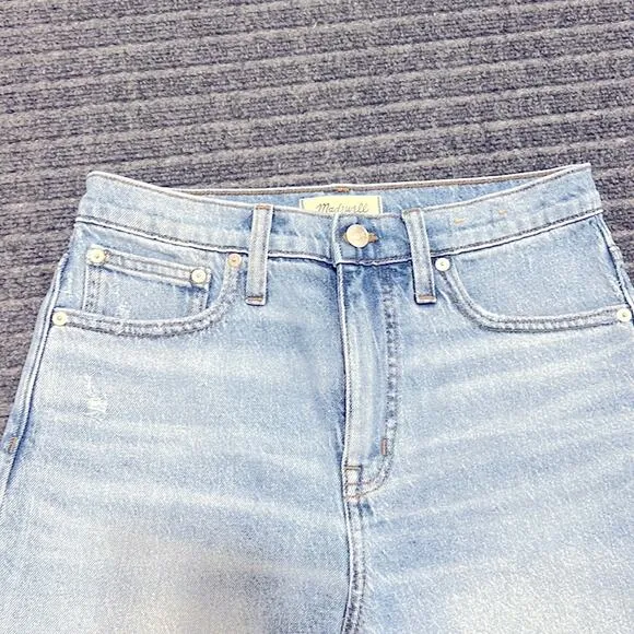 Madewell High-Rise Mid-Length Denim Shorts TENCEL Denim Edition Size 26