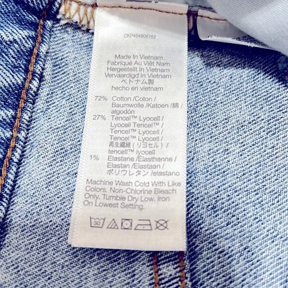 Madewell High-Rise Mid-Length Denim Shorts TENCEL Denim Edition Size 26