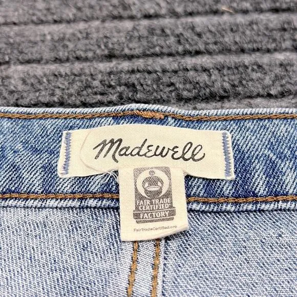 Madewell High-Rise Mid-Length Denim Shorts TENCEL Denim Edition Size 26