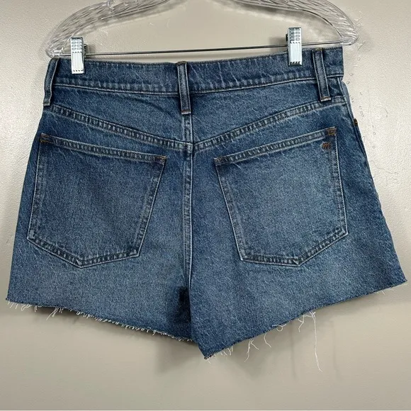 Madewell The Perfect Jean Short in Burnett Wash TENCEL Lyocell Edition Blue - 30