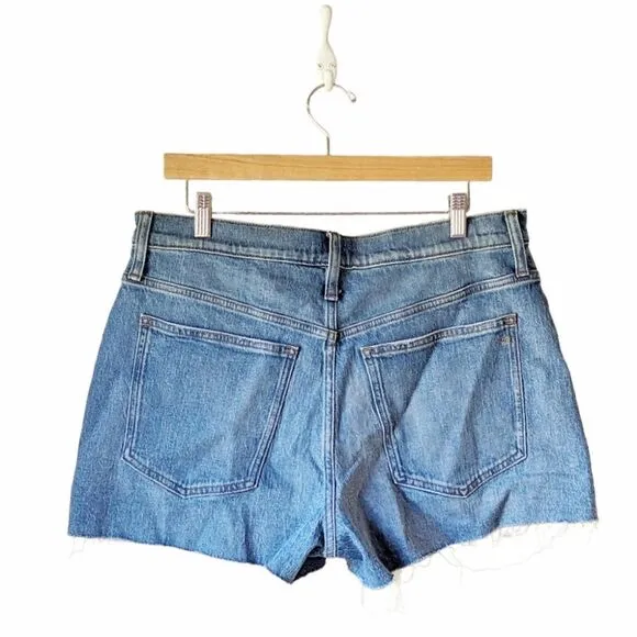 Madewell High Waist Cut Off Denim Shorts Perfect Vintage Jean 29 NWT