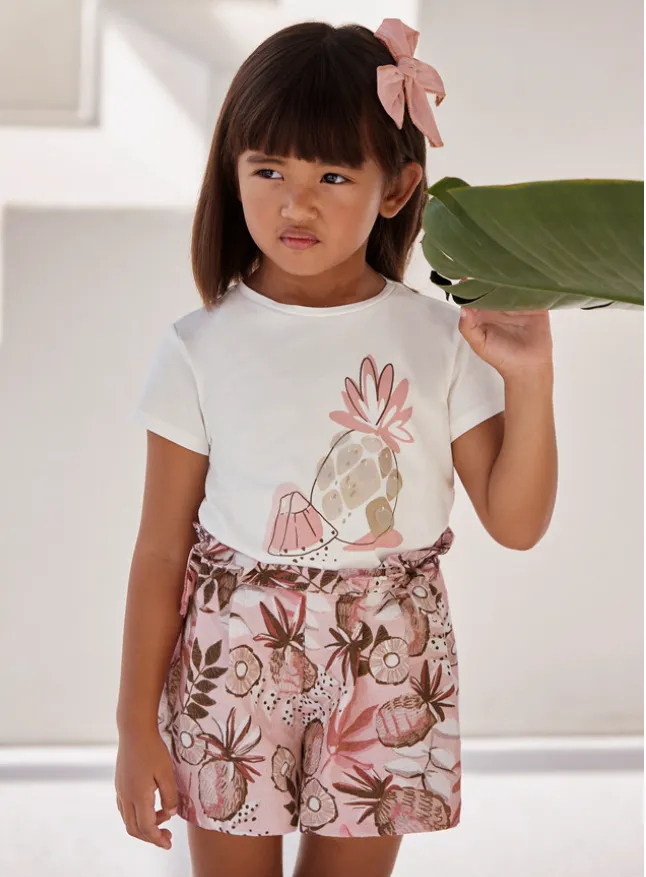 Mayoral Pineapple Print Shorts