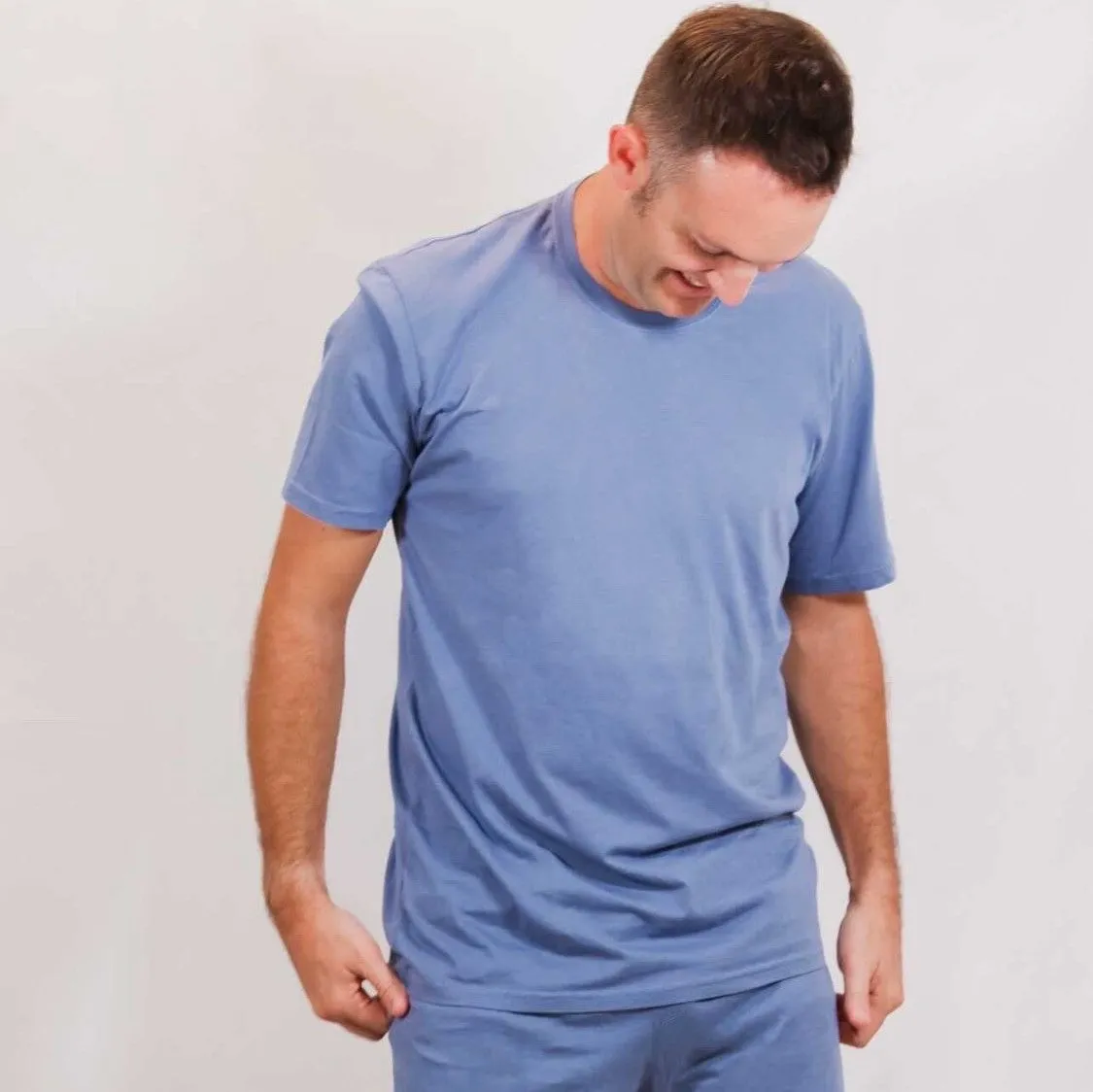 Men's Soft Organic Cotton Short Sleeve Crew Tee | Road