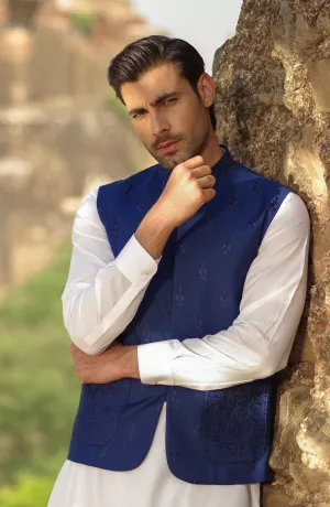 Mens Tropical Emb. Waist Coat