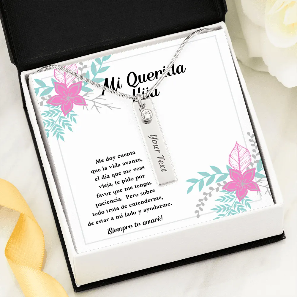 Mi querida hija siempre te amaré