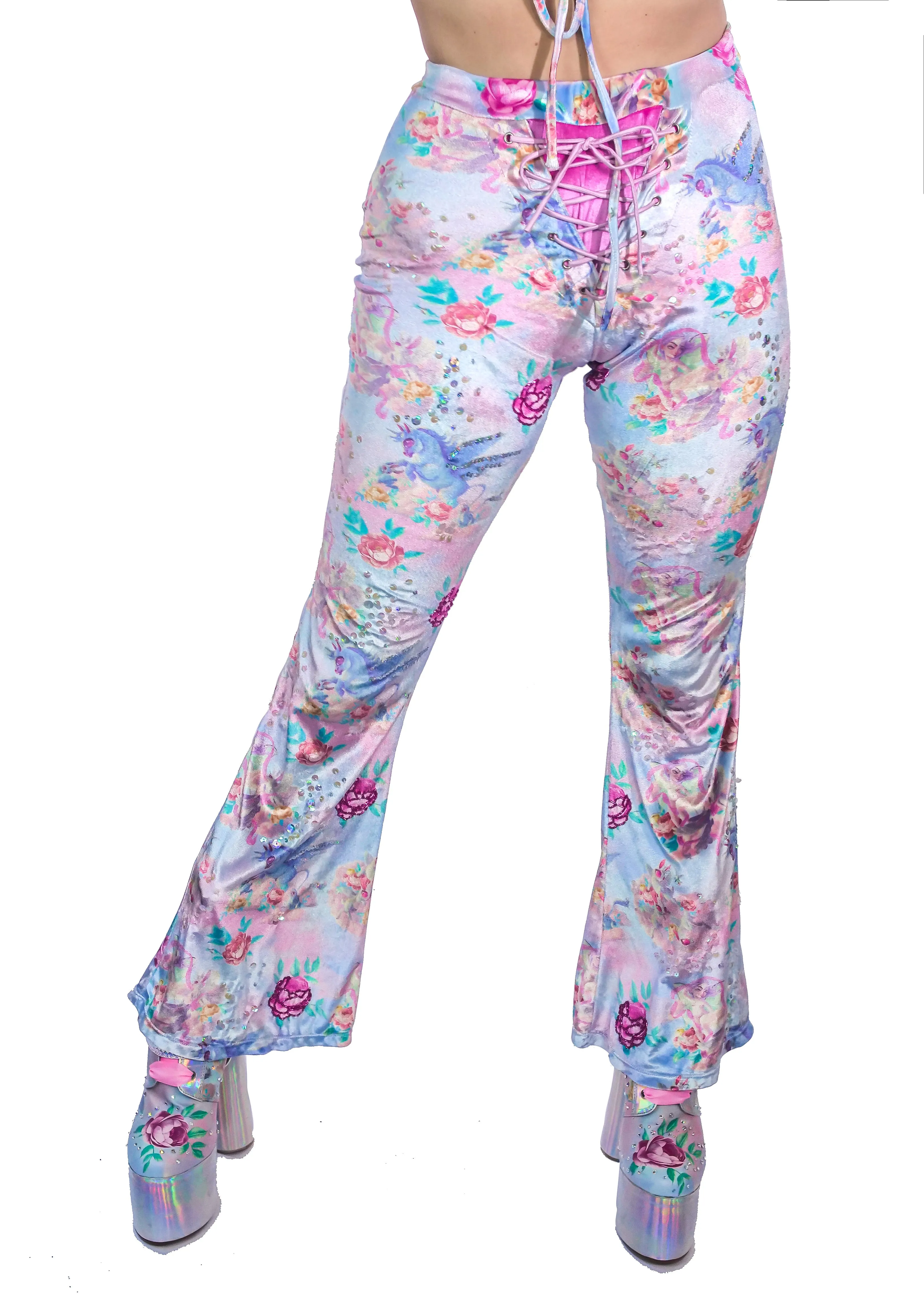 Mimpi Velveteen Flare Pants