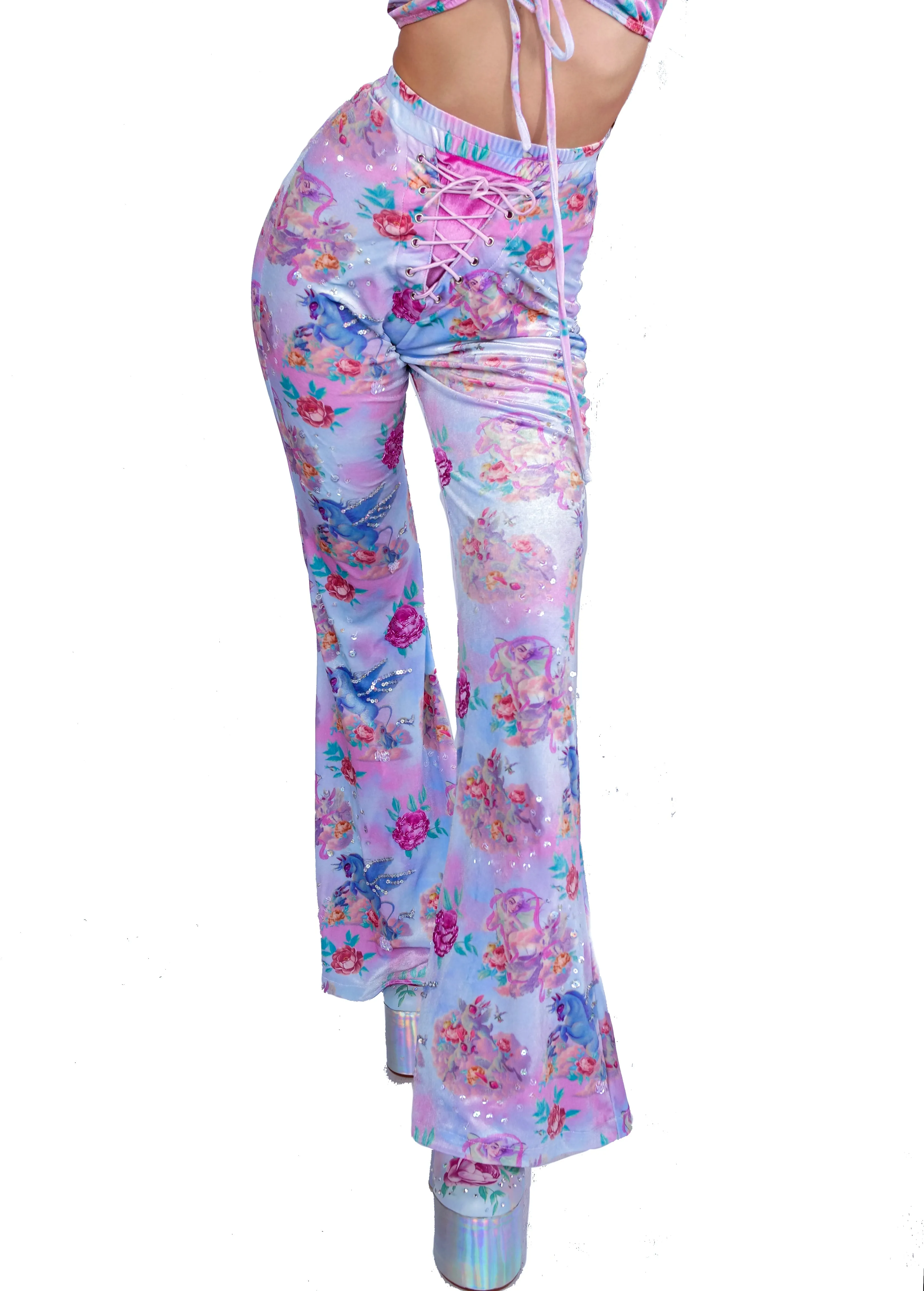 Mimpi Velveteen Flare Pants