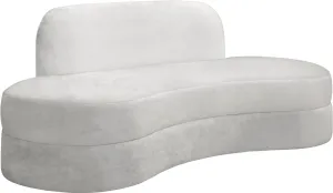 Mitzy Cream Velvet Sofa