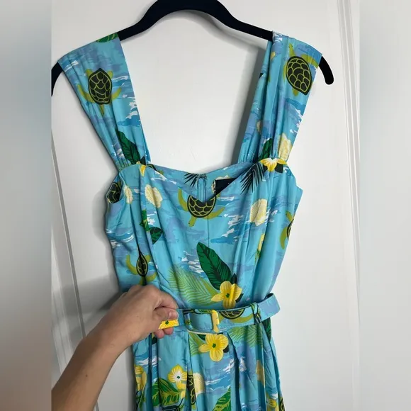 ModCloth x Collectif Turtle Bay Social Swing Dress Size 6UK= 2US NWT