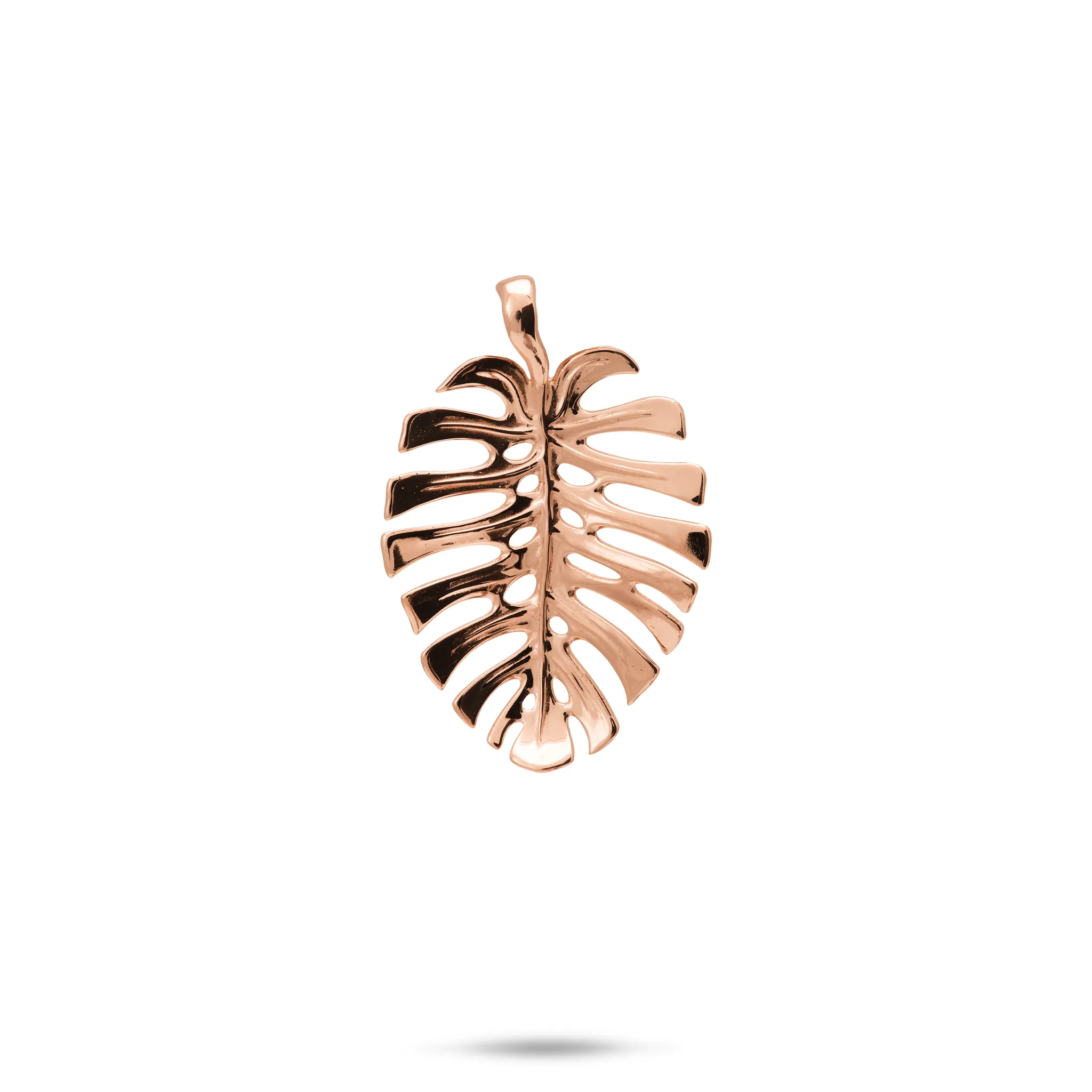 Monstera Pendant in Rose Gold - 20mm