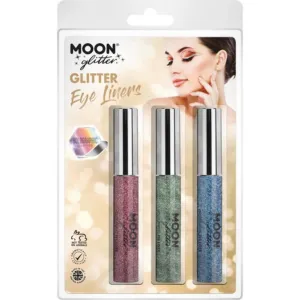 Moon Glitter Holographic Glitter Eye Liner, Pink, Green, Blue