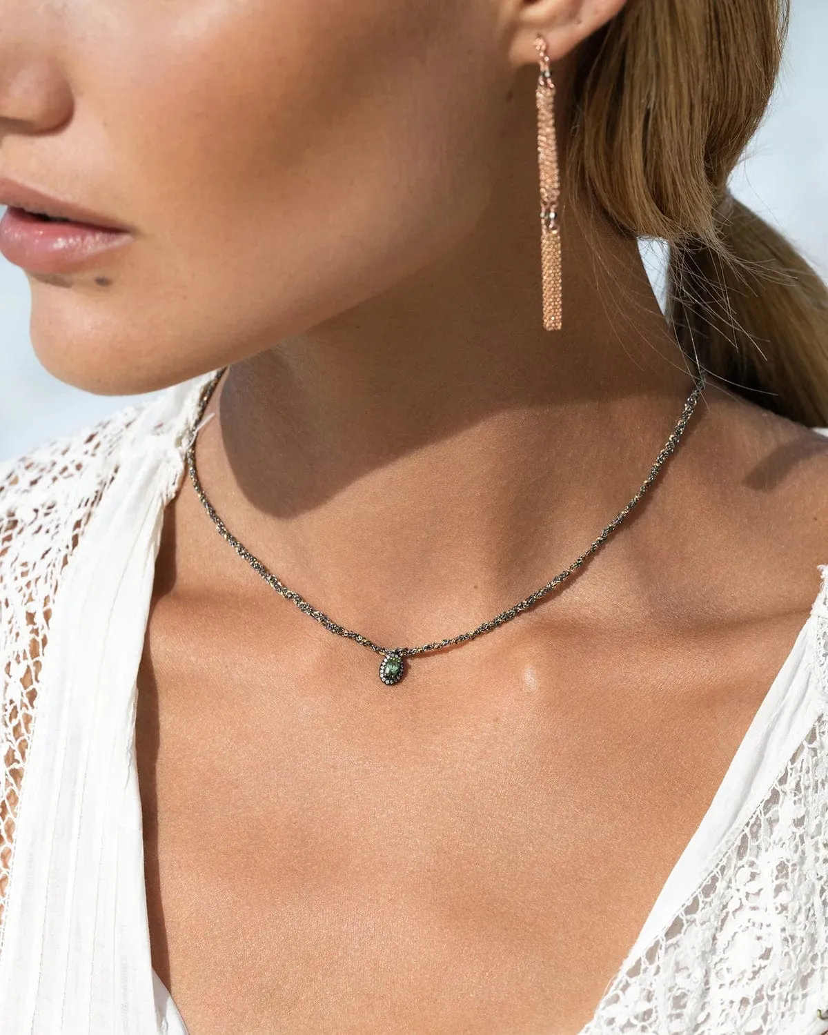 N° 871 Necklace Ruthenium