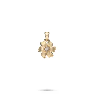Nāʻū Pendant in Gold with Diamond - 10mm