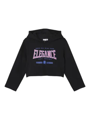 NAME IT | Kid Girl Crop Hoody