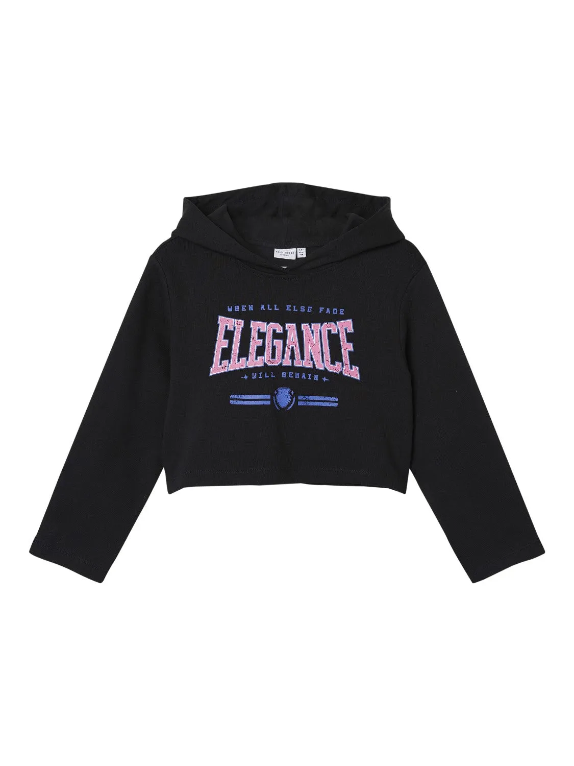NAME IT | Kid Girl Crop Hoody