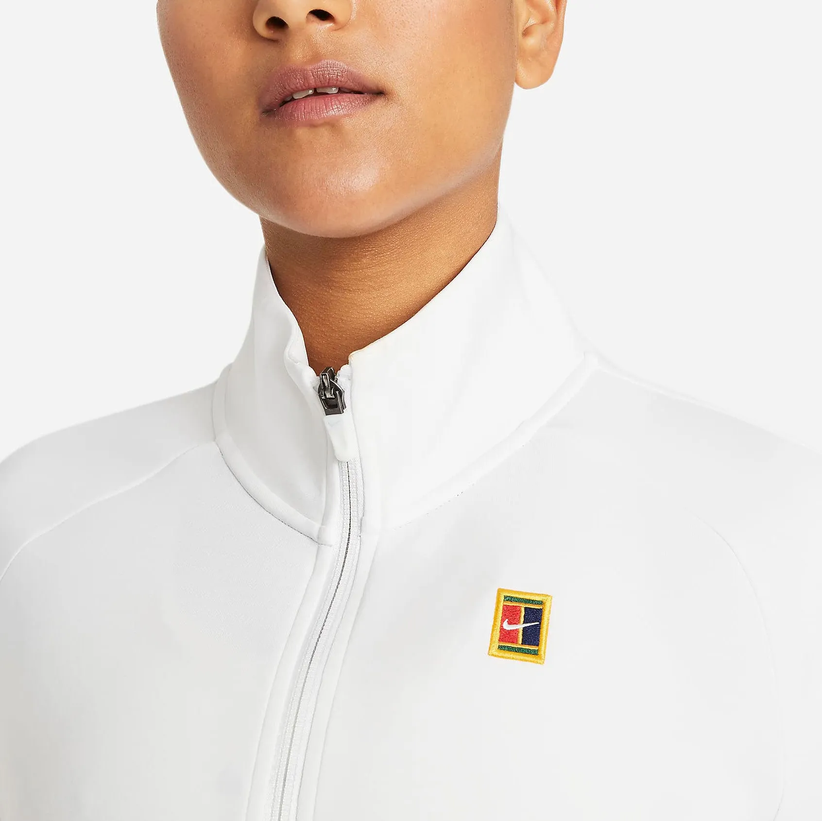 Nike Women's Dri-FIT Heritage Full Zip Jacket (White)