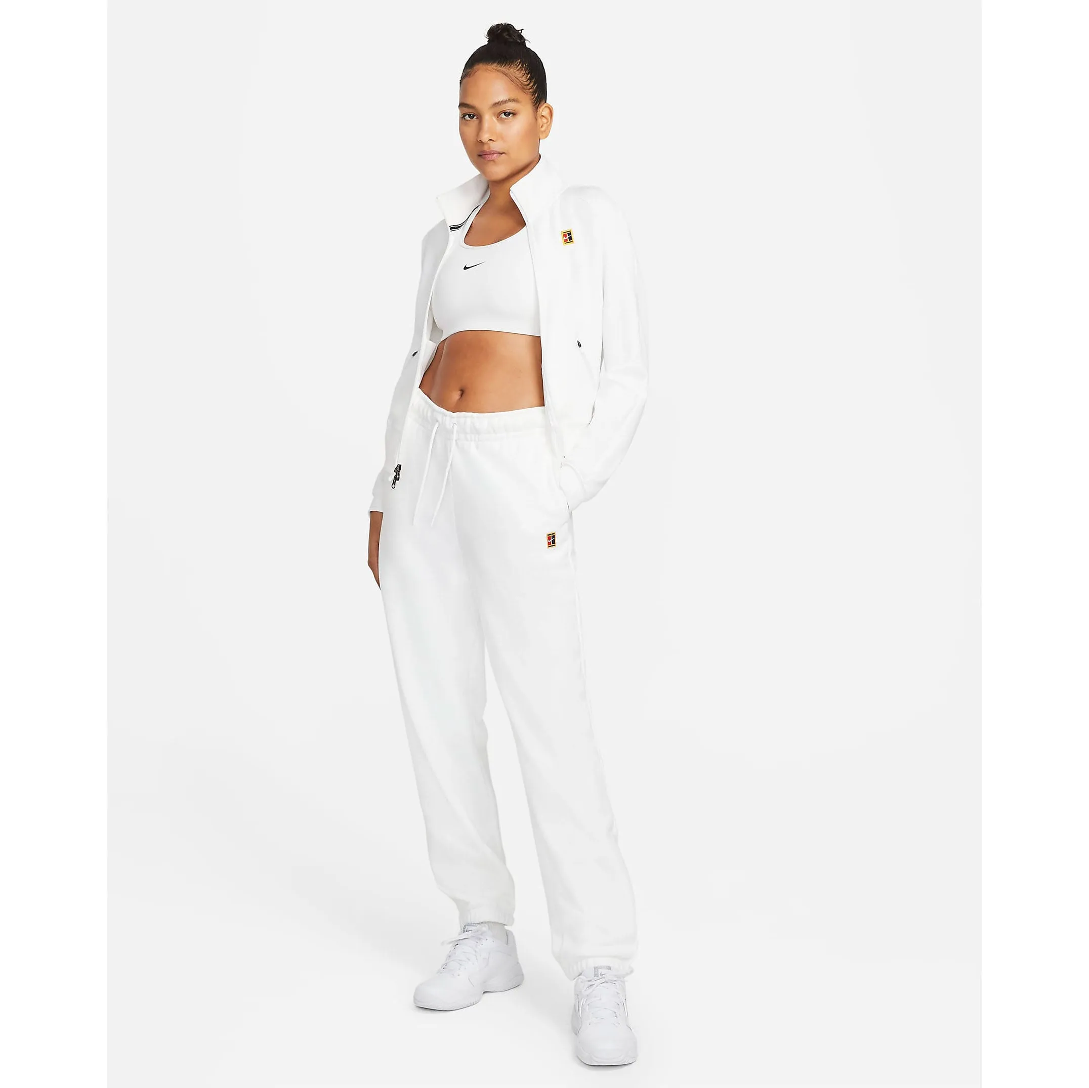 Nike Women's Dri-FIT Heritage Full Zip Jacket (White)