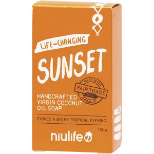 Niulife | Coconut Oil Soap Sunset 100g