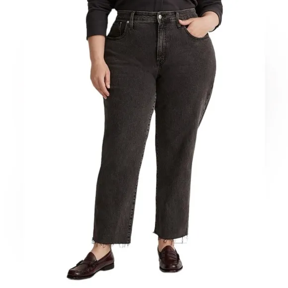 NWT Madewell The Curvy Perfect Vintage Straight Jean in Lunar Wash Size 26 W