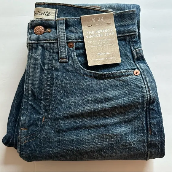 NWT Madewell The Perfect Vintage Jean in Decatur Wash | Size: 24