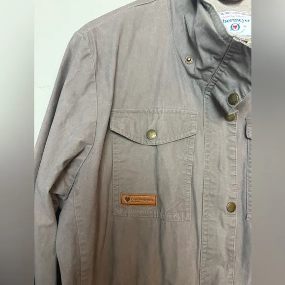 Obermeyer Heritage Collection Hazel Waxed Hooded Jacket Gray XL