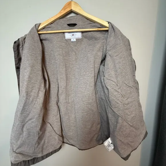 Obermeyer Heritage Collection Hazel Waxed Hooded Jacket Gray XL