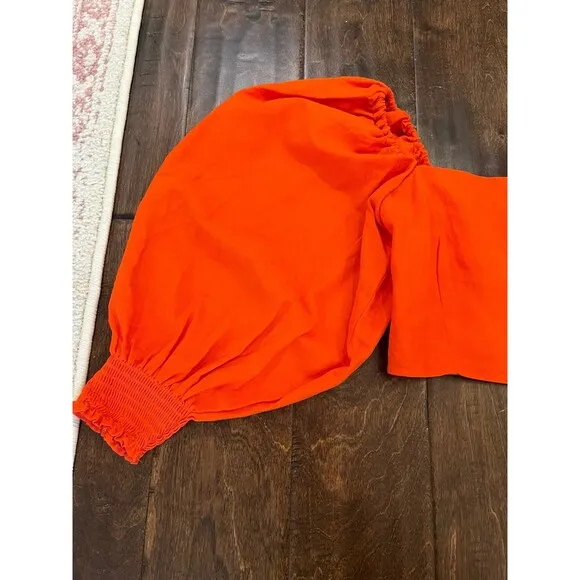 OPT Lulou Matching Crop Top and Maxi Skirt Bright Orange size Small