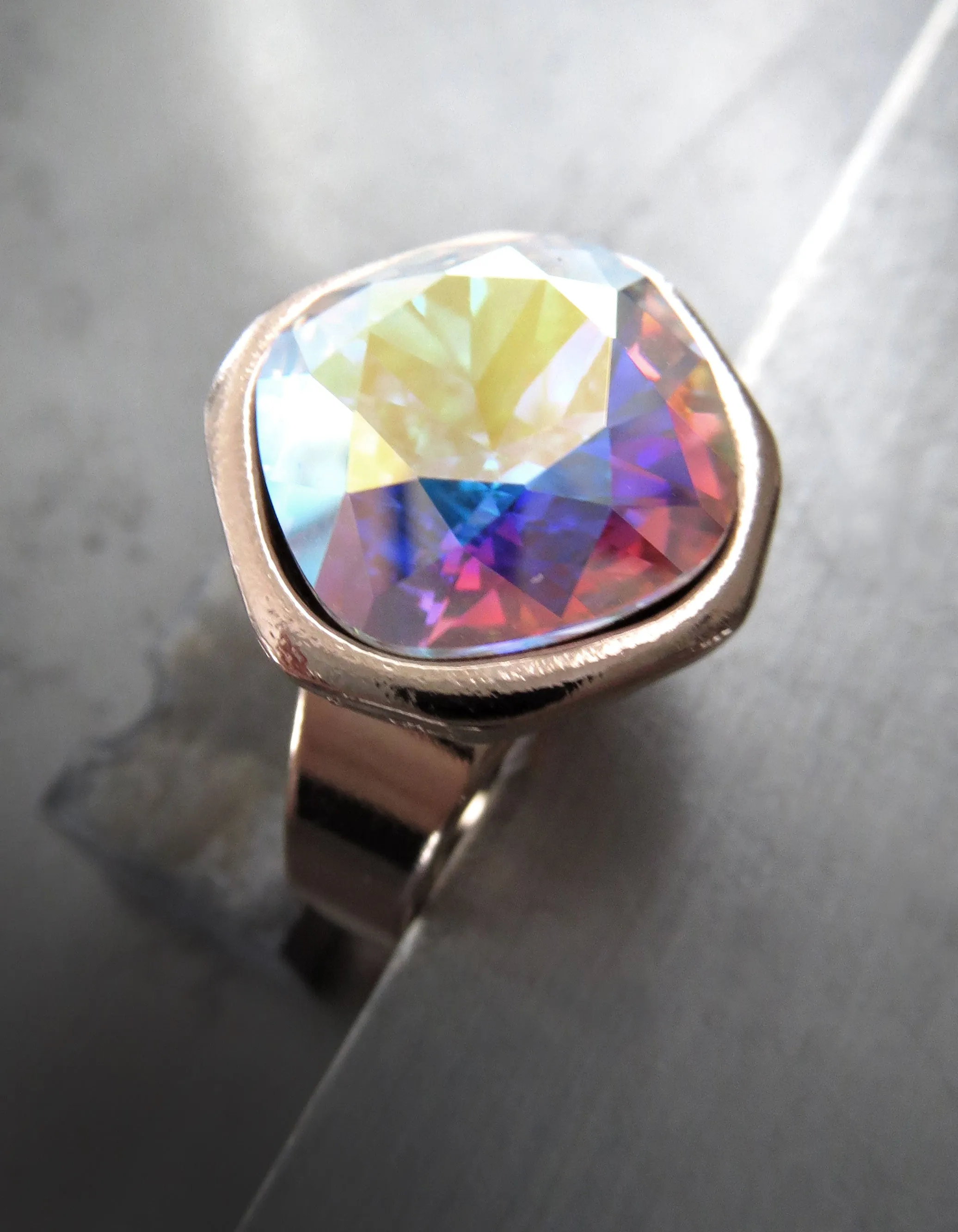 OTHER WORLD - AB Crystal Ring - Rose Gold