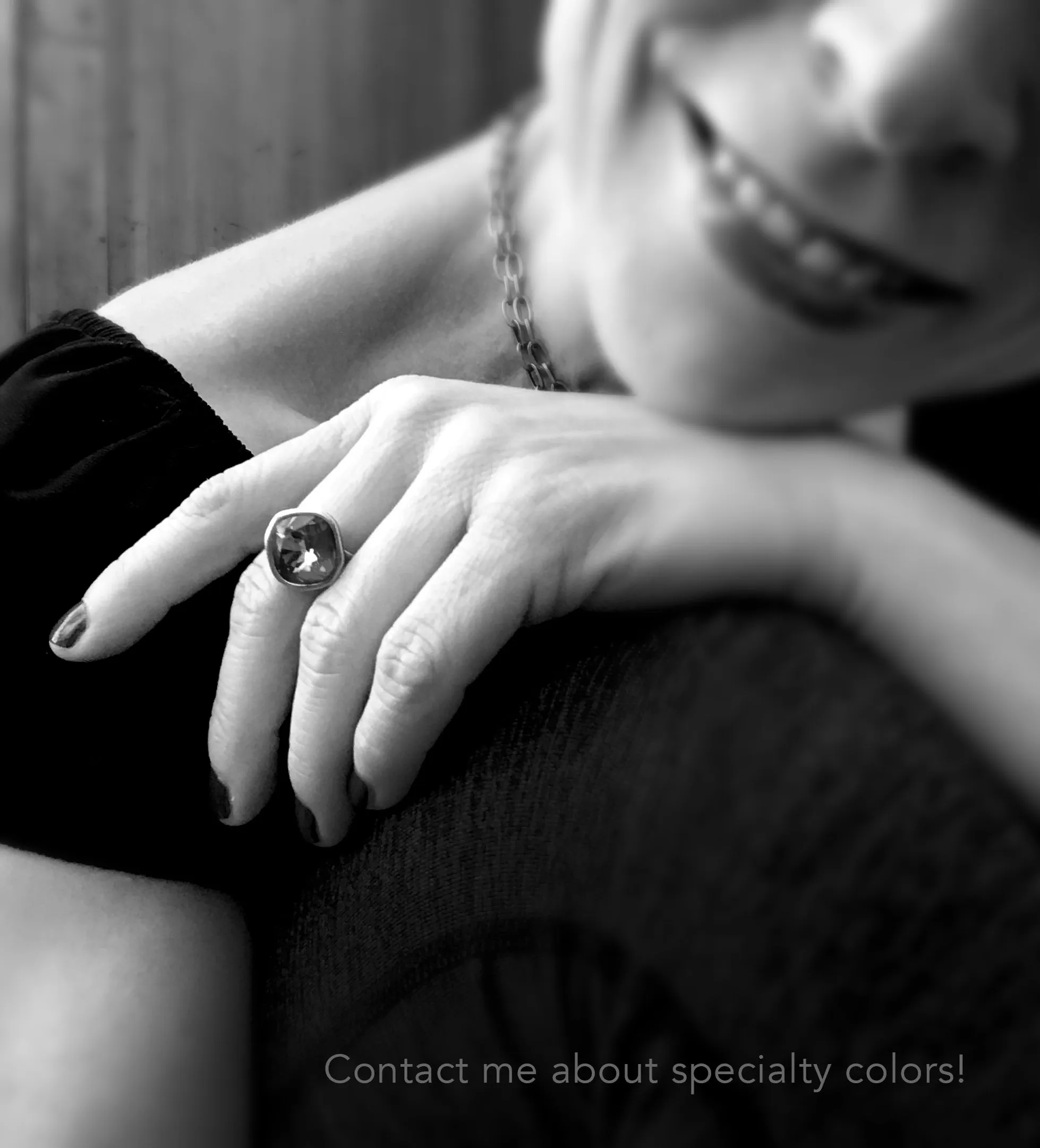 OTHER WORLD - AB Crystal Ring - Rose Gold