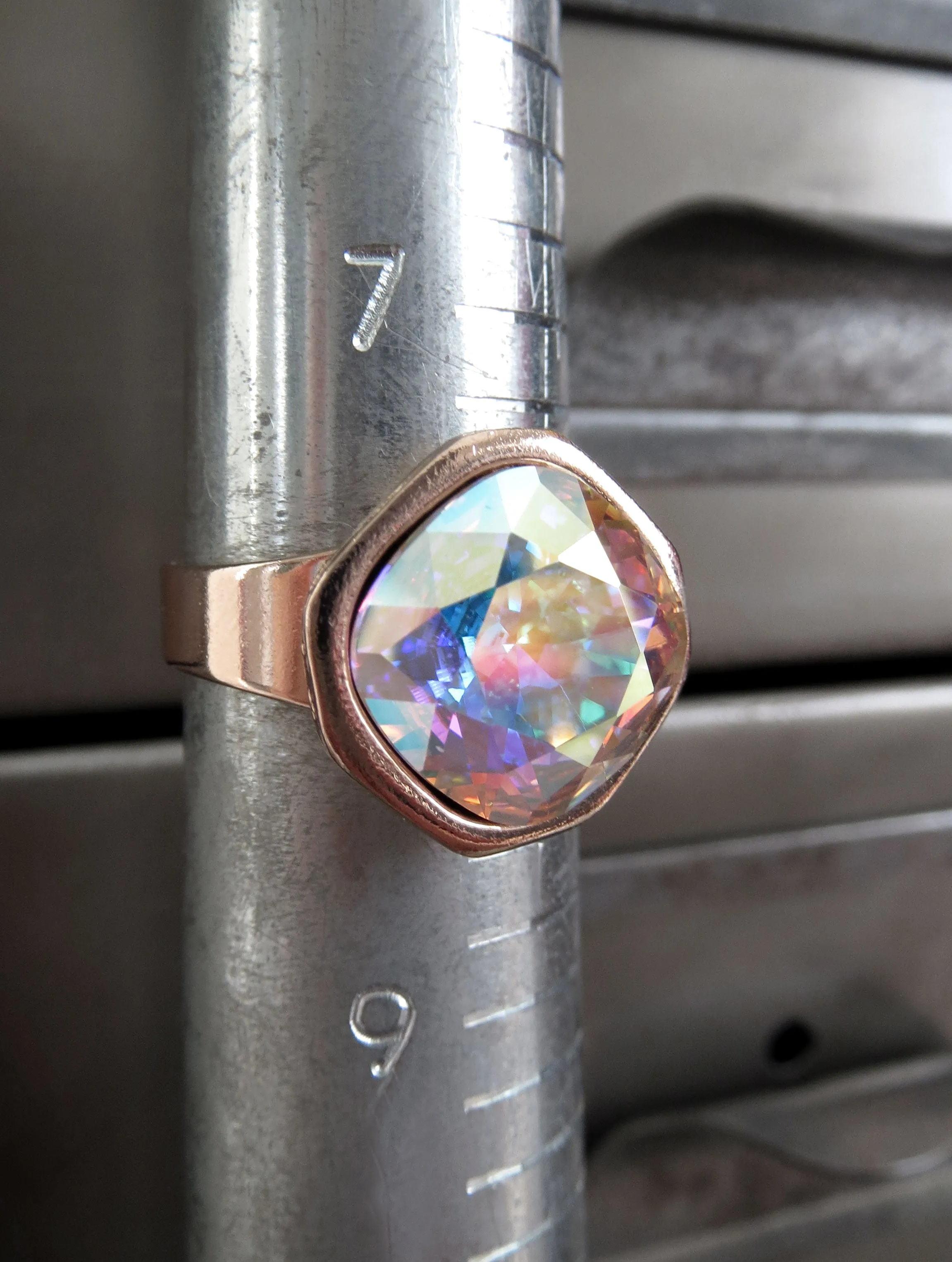 OTHER WORLD - AB Crystal Ring - Rose Gold