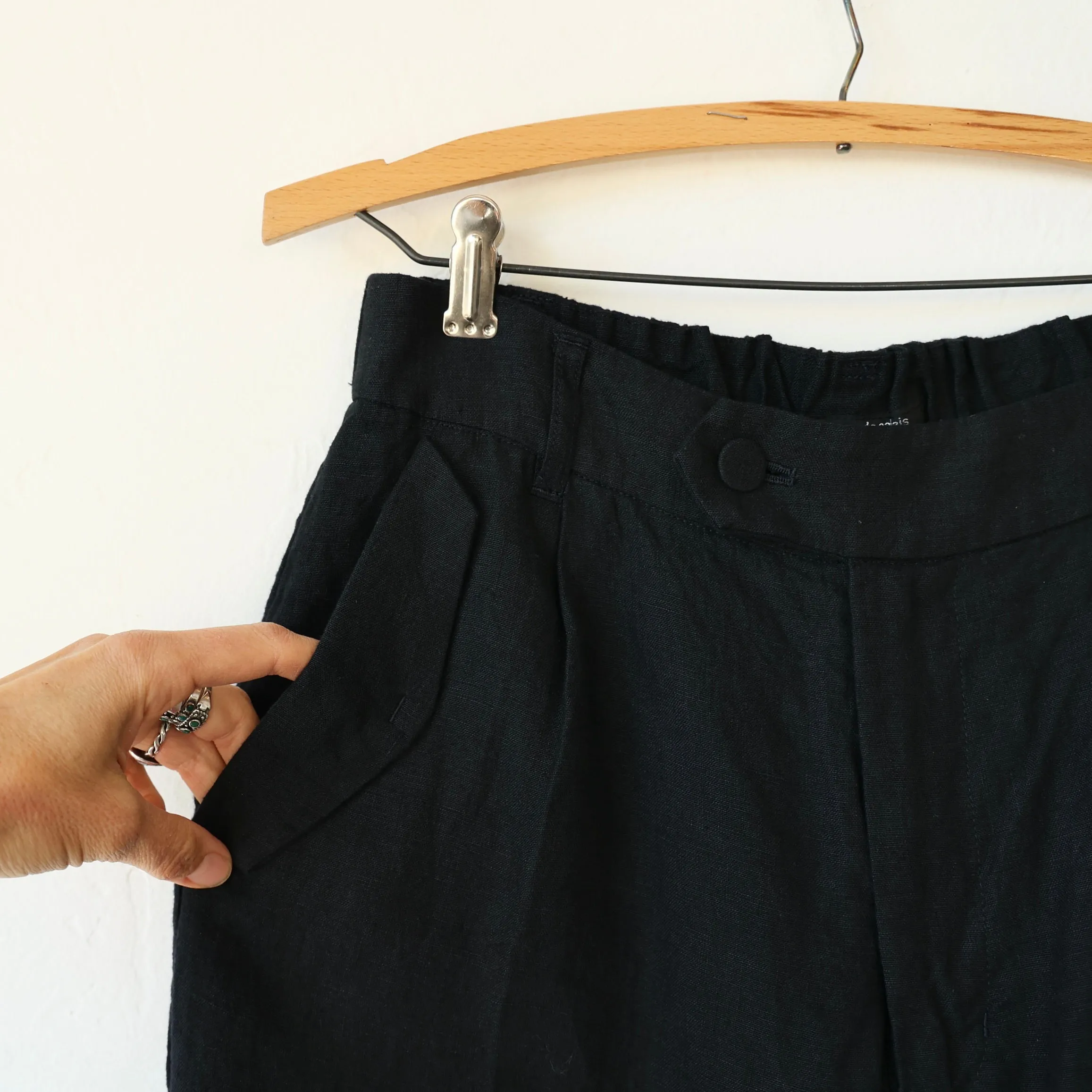 Pas de Calais Center Crease Pants - Midnight