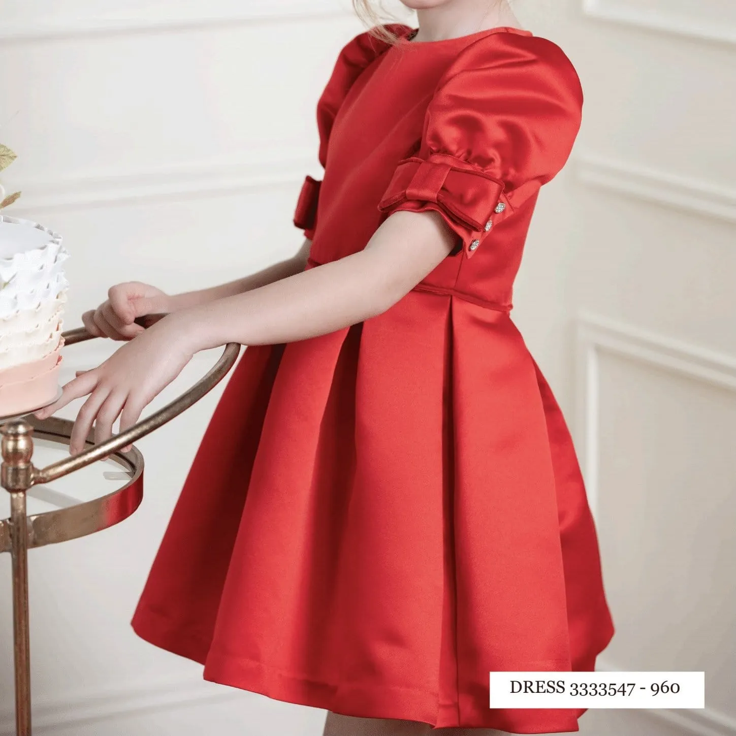 PATACHOU - Satin Party Dress - Red