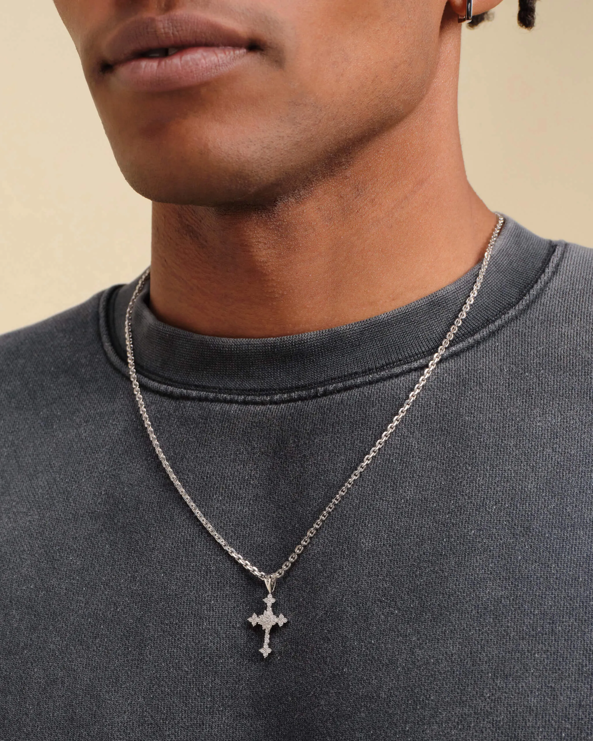 Pavé Cross Pendant